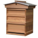 Cedar Hive - Nattional Size - ASSEMBLED - 1st QUALITY from Caddon Hives - STD BROOD - Gabled Roof  - Framed Wire Queen Excluder - No Frames