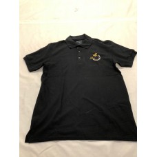 Gents Polo Shirt - SBKA Logo - 6 Sizes - Black