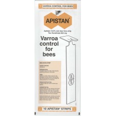 Apistan Strips - Varroa Treatment - 10 Strip Pack - (needs 2 Sprips per hive) 