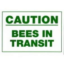 "Bees in Transit" Sign - Magnetic