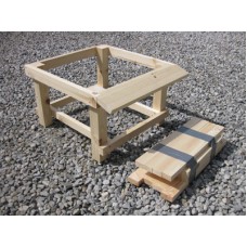 Hive Stand - National - Untreated Pine -  Single - Flatpack - Includes Alighting Board