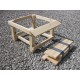 Hive Stand - National - Untreated Cedar -  Single - Flatpack - No Alighting Board