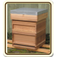 Cedar Hive - National Size - PRE ASSEMBLED - 1st QUALITY from Caddon Hives - STD BROOD SIZE - No Frames - Framed Wire Queen Excluder