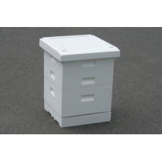 Poly Hive - National - Paynes - Unpainted - 2 Supers - Moulded Polystyrene - Includes Queen Excluder but NOT Frames or Foundation - Assembled