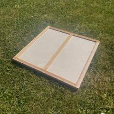 Crown Board - National Hive -  Hardwood Frame & Ply Panel - NO HOLES