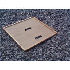 Crown Board - National Hive -  Hardwood Frame & Ply Panel - One Centre Hole